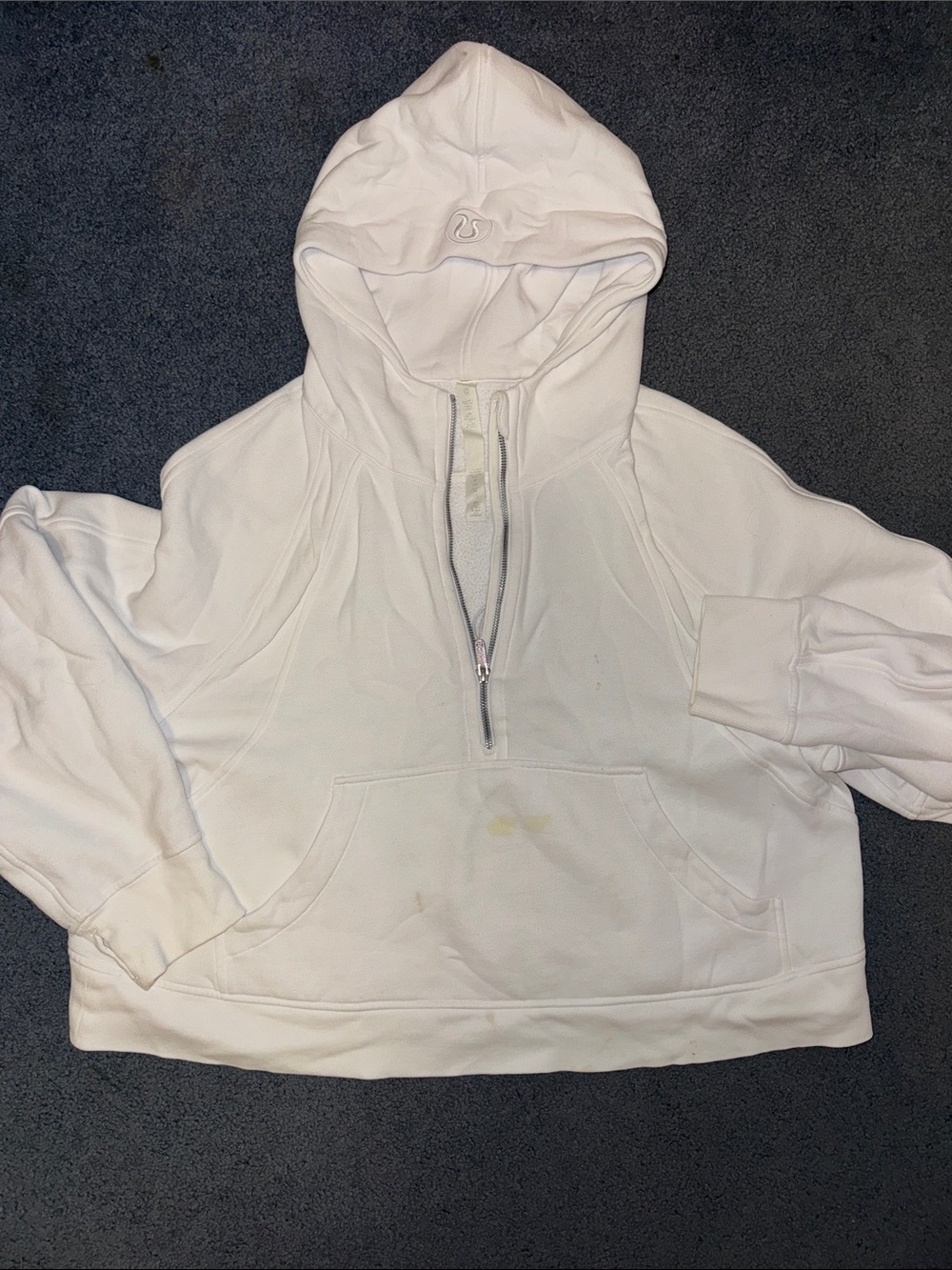 lululemon athletica Scuba Oversized Half-Zip Hoodie in White